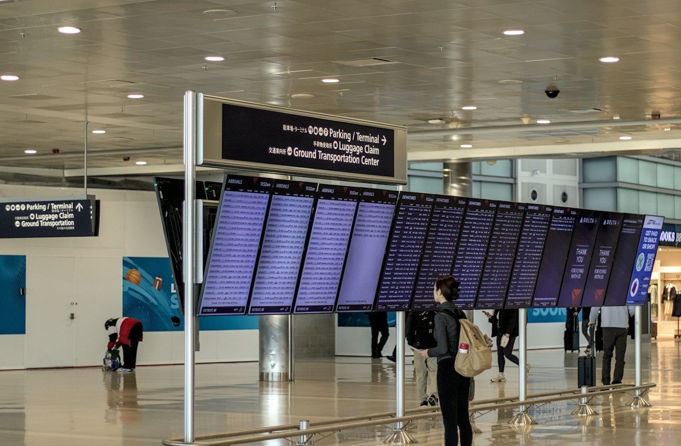 Traveller at the airport
